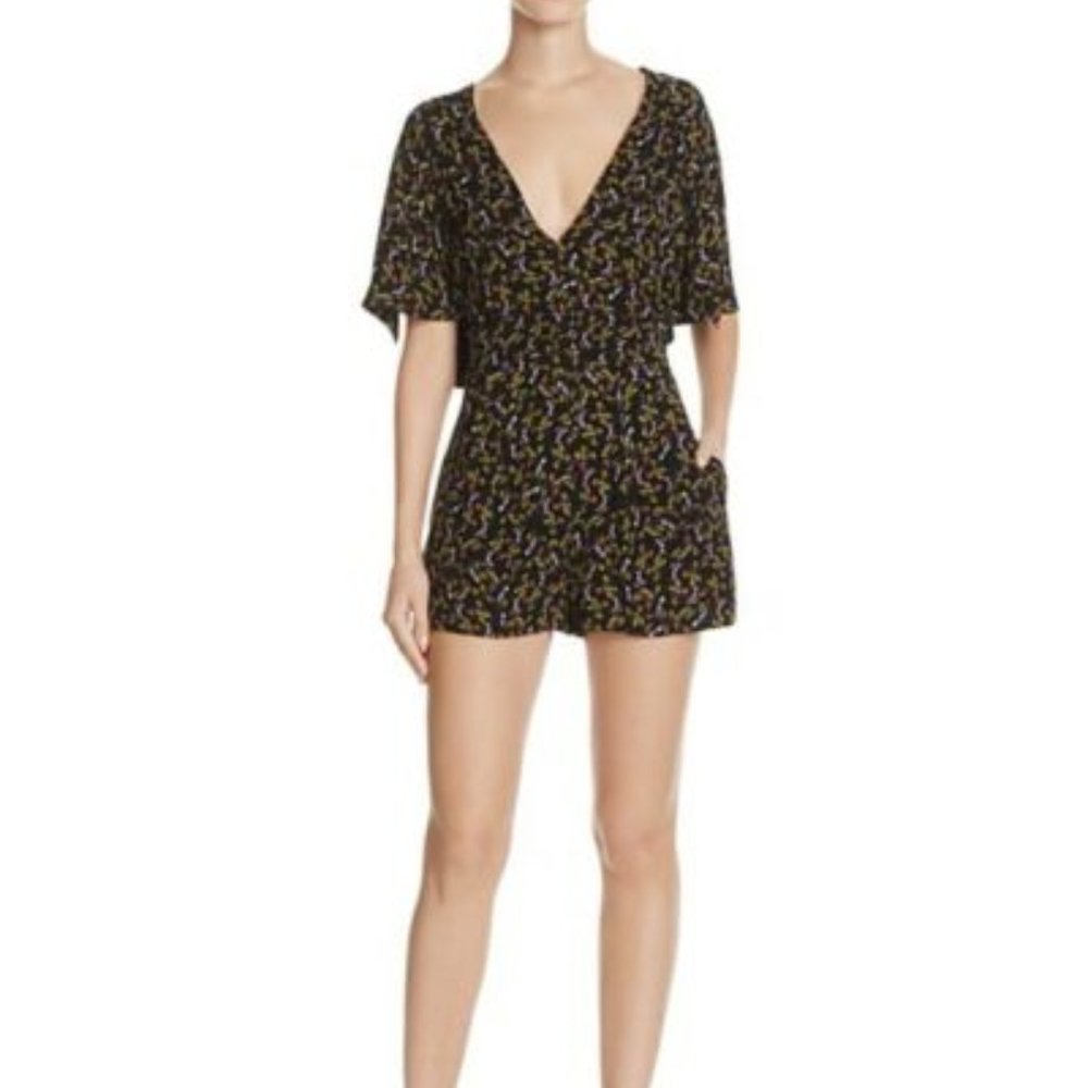 FREE PEOPLE Meet Virginia Romper in Black - 2,4